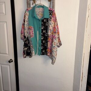 POL Multicolor Patchwork top